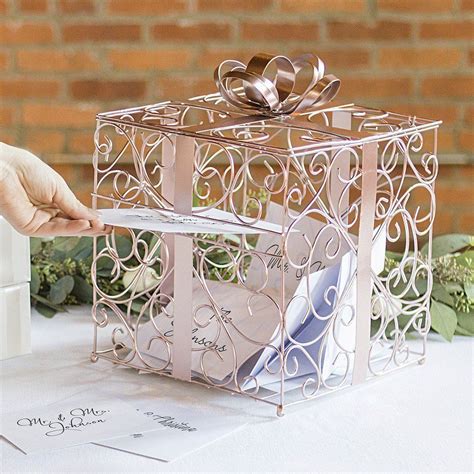 metal reception card box|Wedding Card Boxes & Holders .